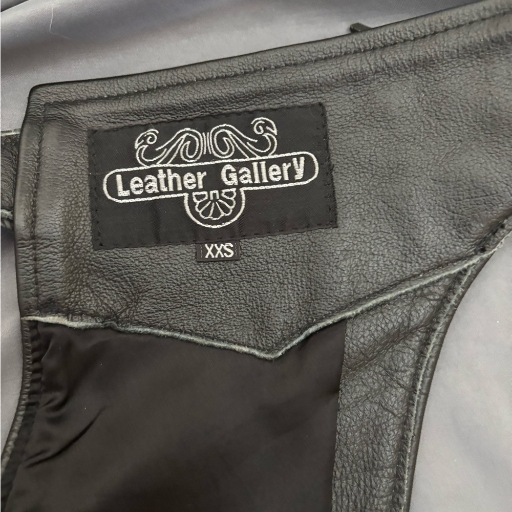 Leather gallery Leather Chaps for Women - Black - Picture 4 of 6